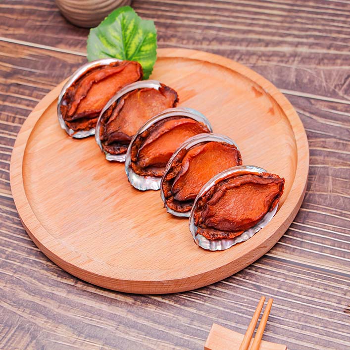 Frozen Boiled Abalone Meat with Shell, Remove Viscera, Seasoned, Ready to Eat