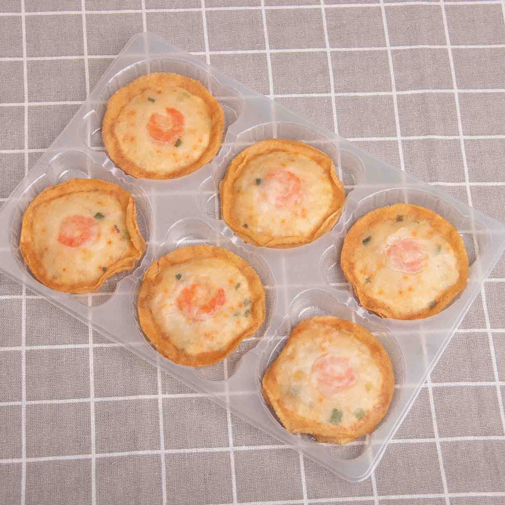 China Premium Frozen Round Caviar Shrimp Cake