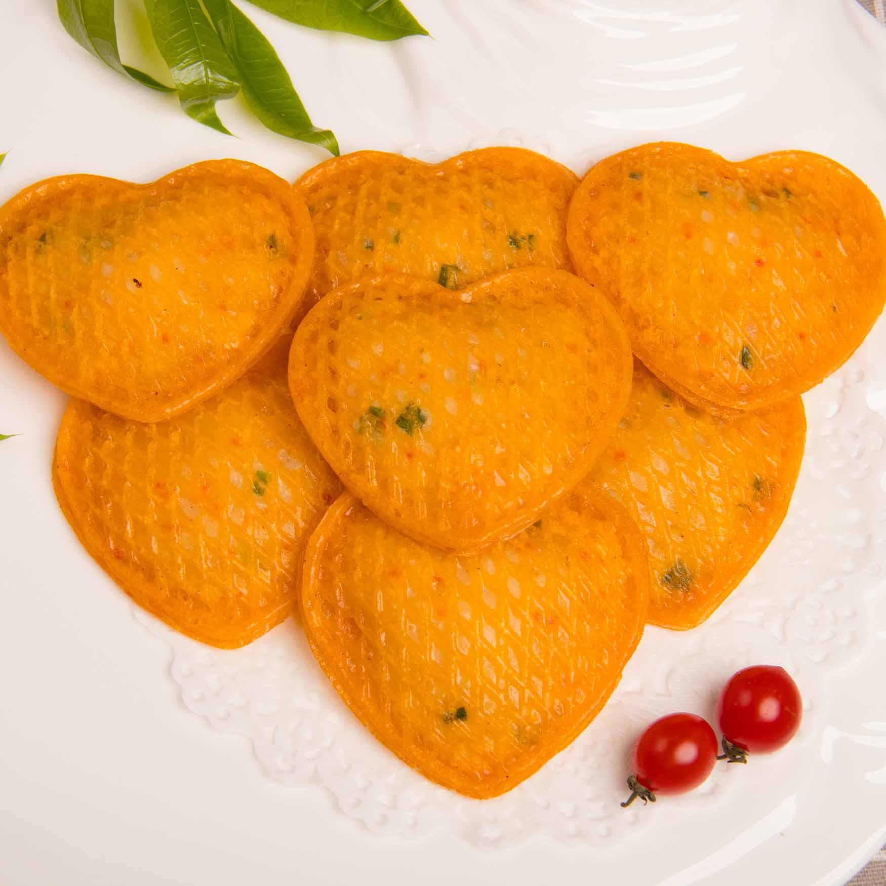 China Premium Frozen Caviar Shrimp Cake Heart Shaped Online